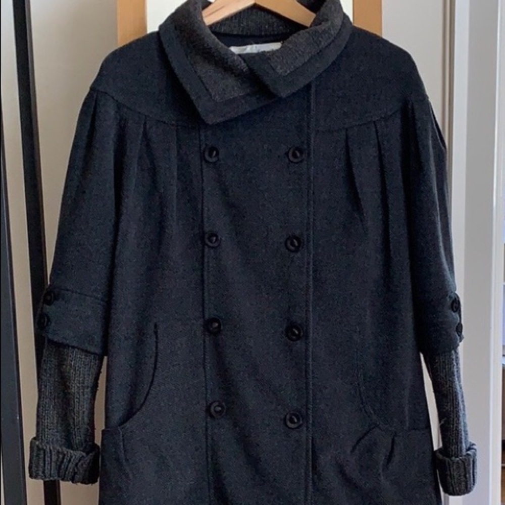 Intarlud Wool Blend Long Jacket